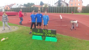 Rezultat štafete ml.kadeti 4x100m + Andreja Carin