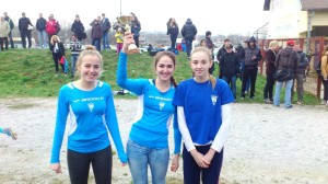 Mlađe juniorke, 3. mjesto na 2000m , Orešković, Škornjak, Horvat