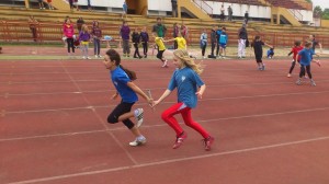 Školski primjer primopredaje štafete 4x60m (Bergant,Grd)