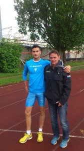 Ivan Malić i njegov trener Mladen Kršek