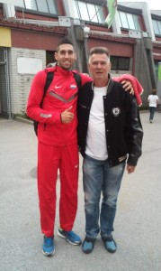 Sanjin s trenerom Eregom