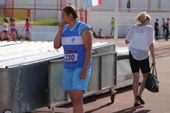 Marija Tolj , pobjednica u bacanju kugle