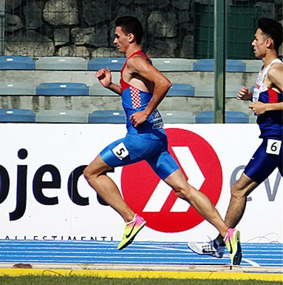 Juniorski prvak Europe na 800m, Marino BLOUDEK