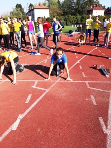 Nina Lastrić na startu 100m